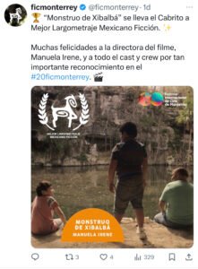 Espectacular cierre de FICMonterrey 2024: Ganadores y el Cabrito de Cristal para Susana Zabaleta 