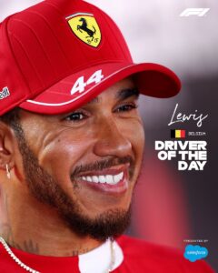 Lewis Hamilton, piloto del día